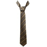 Dwight Schrute Brown And Gold Diagonal Striped Necktie