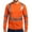 Saffron, variant on Men's Reflective Strip Long Sleeve Work T-Shirt Construction Workwear for Spring Fall Safety Wear,Saffron,M