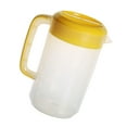 thumbnail image 2 of SHISUYAN Large Capacity Milk Tea Measuring Kettle Beverage Storage Container With Lid Heat Resistant Cold Water Jug Plastic Juice Pitcher (2500ml Yellow), 2 of 8