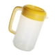 thumbnail image 5 of EeaseMX Recipiente de almacenamiento de bebidas de gran capacidad para té con leche, tetera medidora, con tapa, resistente al calor, jarra de agua fría, jarra de jugo de plástico (2500 ml, amarillo), 5 of 7