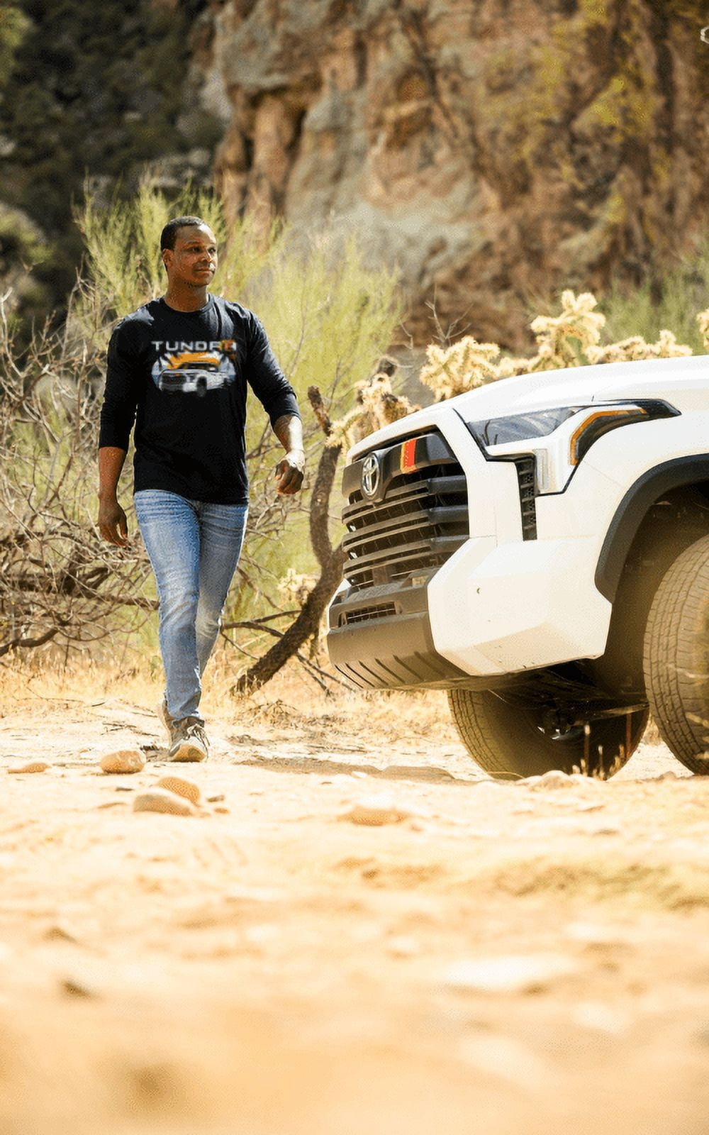 Toyota Tundra Pick-Up Truck Beach Long Sleeve Tee