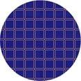 thumbnail image 1 of Ahgly Company Indoor Round Patterned Earth Blue Area Rugs, 6' Round, 1 of 6