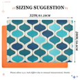thumbnail image 6 of Yayeee Doormat for Inside 20"x32" Absorbent Low-Profile Washable Non-Slip Rubber Backed Entryway Rug, Blue Geometric Pattern, 6 of 8