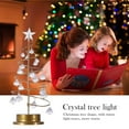 thumbnail image 4 of Christmas Decor Spiral Christmas Tree Light Room Wrought Iron Spiral Crystal String Light, 4 of 9