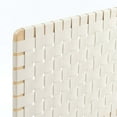 thumbnail image 5 of Sparta Weave Vegan Leather Twin Headboard in Natural Beige, 5 of 9