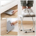 thumbnail image 3 of NICERIO Foldable Grey Plastic Stool, Portable Nonskid Outdoor Chair for Camping, Fishing, Hiking and Travel, 3 of 6