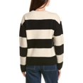 thumbnail image 2 of English Factory womens  Bold Stripe Sweater, l, White, 2 of 3