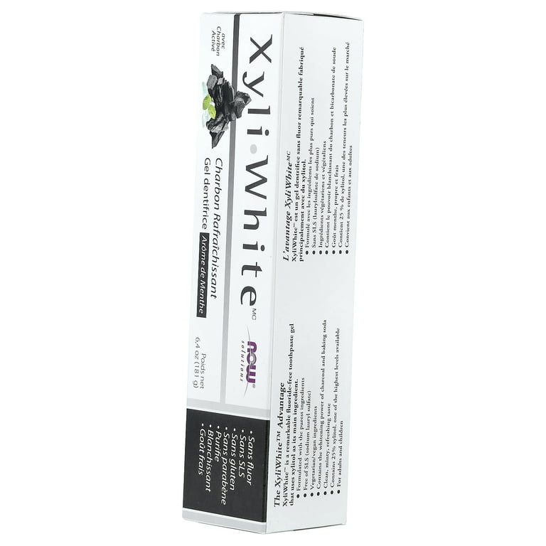 NOW Foods Solutions, XyliWhite™, Charcoal Refresh, Toothpaste Gel