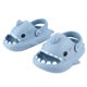 thumbnail image 1 of Sandalias con punta abierta en forma de animal de dibujos animados para niños y niñas, zapatillas impermeables con suela gruesa y suave, color azul neblina de 5,5 pulgadas, 1 of 14