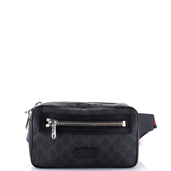 Pre-Owned Gucci Soft Zip Belt Bag GG Coated Canvas Small By Rebag