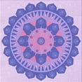thumbnail image 1 of Ahgly Company Machine Washable Indoor Square Transitional Medium Slate Blue Area Rugs, 4' Square, 1 of 7