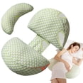 thumbnail image 6 of IFCOW Pregnancy Pillow for Women Sleeping, Ergonomic Maternity Body Pillow Support for Back, Belly, Legs, Hips, Small Portable Pregnancy Pillows with Detachable & Washable Cover, 6 of 15