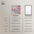 thumbnail image 6 of Pink and Mint Crystal II Shadowbox Print Colorful Abstracts by Art Remedy, Blonde Frame, 20 x 20, 6 of 7