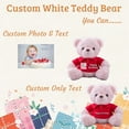 thumbnail image 2 of Teddy Bear Personalized Plush Toys, Customized Gifts Stuffed Bear with Text as Gift on Christmas Birthday (8 IN-Text), 2 of 6