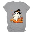 thumbnail image 6 of Leey-World Womens Halloween Shirt Halloween Shirts for Women Cute Graphic Tees Fall Cute Shirt Halloween Party Clothes Short Sleeve Casual Tops Holiday Outfits, 6 of 7