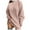 2-Pink, variant on HNMKIU Knitted Sweater Dress Long Sleeve Mid Length Turtleneck Pullover Tunic Fall Dresses for Women Casual Comfortable 2-Black,XXXL