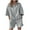 A01-Gray, variant on Women Sweatsuits Casual 2 Piece Sets Solid Color Tracksuits Zip Up Laple Short Sleeve Shorts Jogger Sets Beige,S
