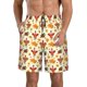 thumbnail image 1 of Fotbe Thanksgiving Turkeys Trajes de Baño Estampados para Hombre, Shorts de Verano de Secado Rápido, Ropa de Playa, Bañadores-XX-Large, 1 of 6