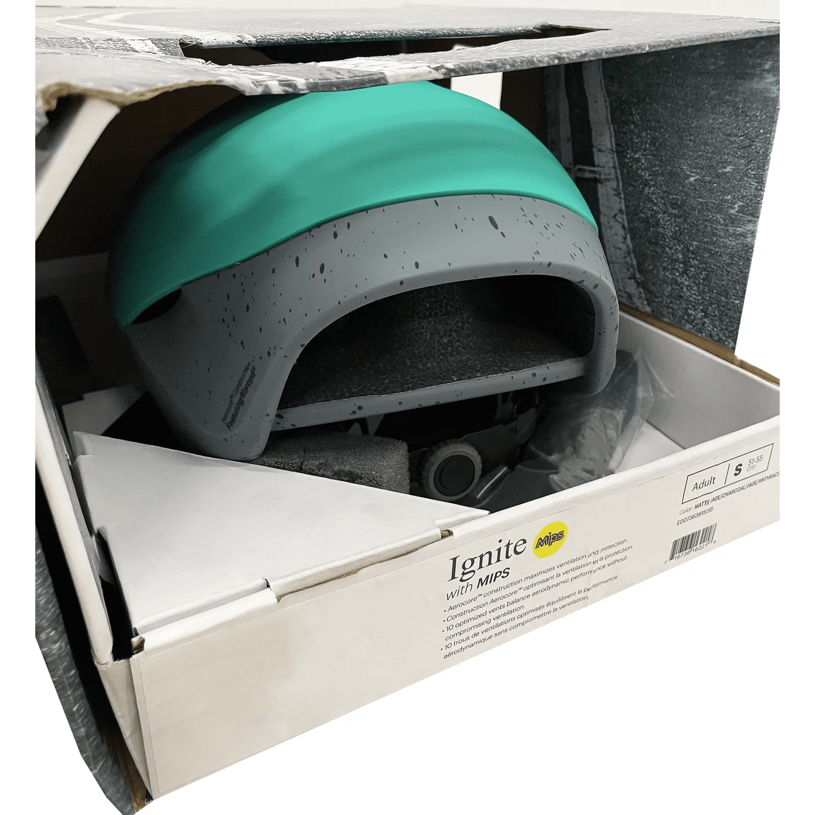 Smith Ignite MIPS Road Cycling Helmet Matte Jade/Charcoal/Jade Small 51-55 cm