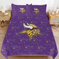 thumbnail image 4 of Minnesota Football Bedding Set Comforter Cover Set 3D Duvet Cover Bedspread Cover Quilt Cover with 1 Duvet Cover and 2 Pillowcases, No Comforter, 90"x90", 4 of 6