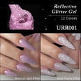 thumbnail image 3 of UR SUGAR-Gel de uñas con purpurina reflectante, esmalte de uñas de Gel UV semipermanente, decoración artística de uñas, lentejuelas rosas, 7,5 ml, 3 of 4