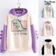 thumbnail image 2 of Sudadera De Manga Larga Con Patrón De Dinosaurio Mezcla De Algodón Adolescentes Niñas Invierno Con Capucha Para El Hogarpangjing, 2 of 4
