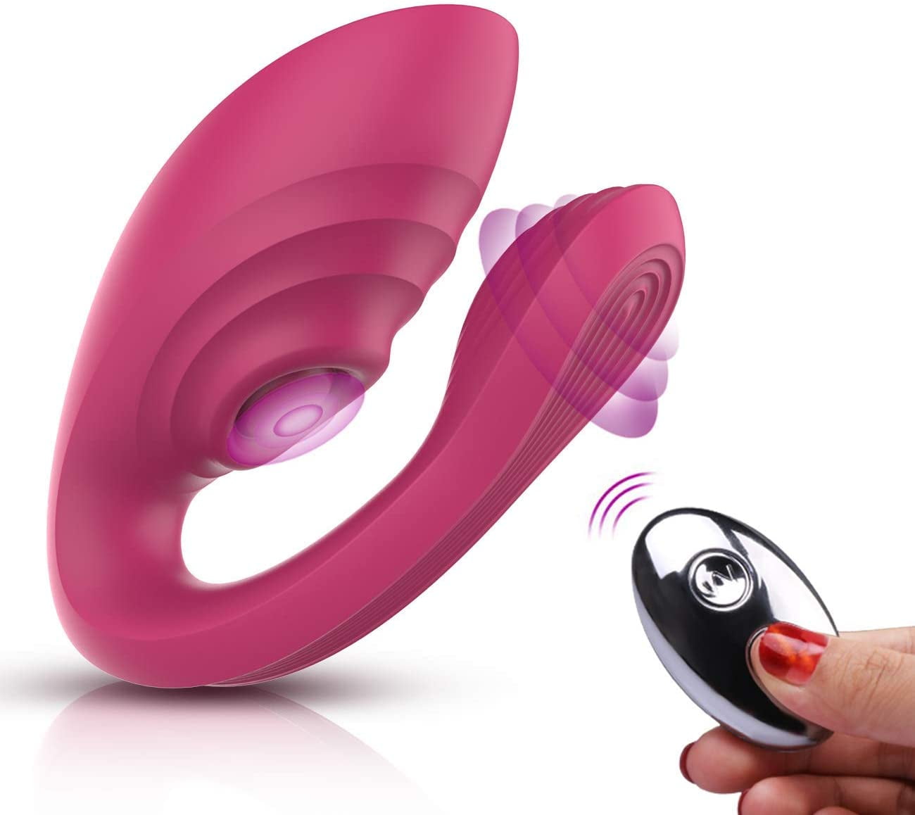 Powerful Couple Vibrators for Women Men, Double Motors Adult Sexual Toys Sex for Men Female Women Her Pleasure with Remote Control Wireless Clitoral Stimulation