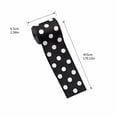 thumbnail image 2 of Black and White Polka Dot Ribbon with Classic Spotted Design, 1 Roll, Black and White, for Gift Wrapping and Holiday Crafting, Decorative Ribbon, 2 of 5