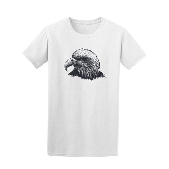 Realistic Eagle Sketch Tee. Men's -Image by Shutterstock