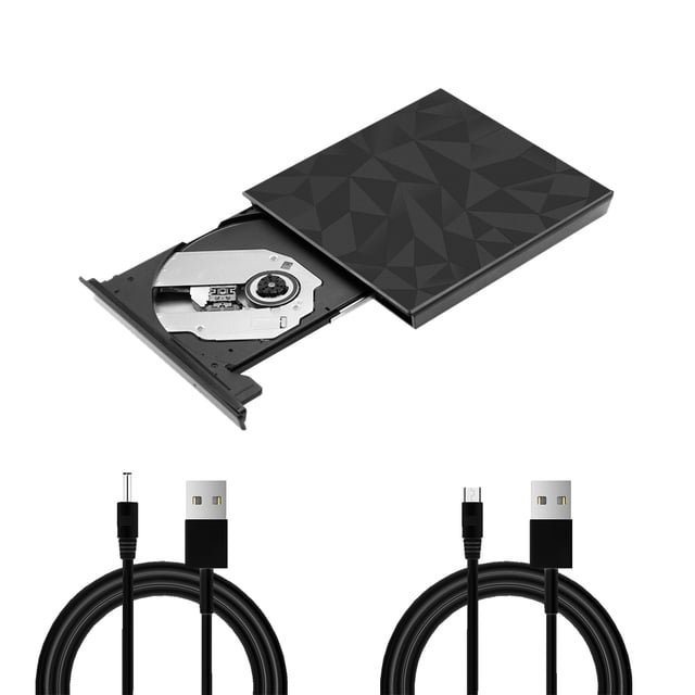 CD RW Burner Desktop USB 3.0 Lector de controlador de DVD Unidad óptica Regrabadora Reproductor de grabadora a prueba de golpes Reemplazo para Windows Speravity EL005246-00B