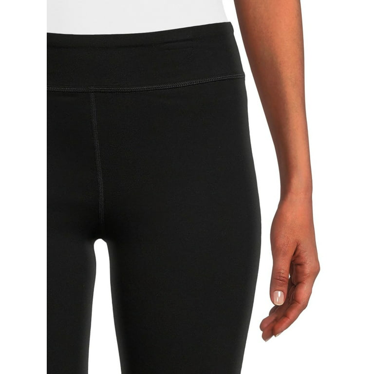 Athletic Works Women's Stretch Cotton Blend Ankle Leggings with Side  Pockets, Xs