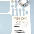 thumbnail image 1 of DIY Sewing Stitching Womens Leather Bag Making Complete Bag Making Material Kit Handbag Blue, 1 of 9