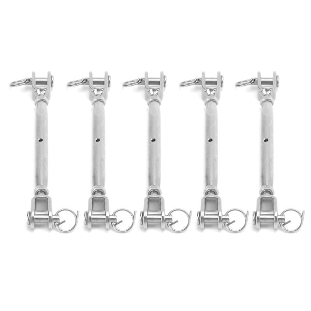 Turnbuckle pour Hamac, 5 Pcs Tendeurs en Fil d'Inox Robustes, Corde en Acier Inoxydable, Fonctionnement Fluide