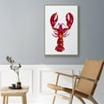 thumbnail image 5 of Lobster Framed Premium Gallery Wrapped Canvas - Ready to Hang - 27 x 41 - Natural Wood Floating Frame, 5 of 9