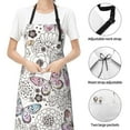 thumbnail image 4 of Kdxio Vintage Butterflies Apron with Pockets Adjustable Kitchen Aprons for Men Women Waterproof Aprons for Cooking,Drawing,Crafting, Baking Household Cleaning, 4 of 8