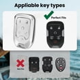 thumbnail image 6 of for GMC Key Fob Cover with Metal Braided Keychain, Upgraded Soft Key Case for Terrain Yukon XL Chevy Suburban Tahoe (6 buttons) Key Fob Shell, 6 of 7