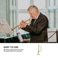 thumbnail image 4 of Shisuyan 1Pc Useful Beginning Instrument Kid Trumpet Learning Musical Instrument (Golden), 4 of 9