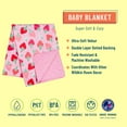thumbnail image 2 of Wildkin Plush Velour Baby Blanket for Girls and Boys (Strawberry Patch), 2 of 5