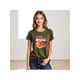thumbnail image 1 of Playera Con Estampado De Fresh Summer Citrus – Dale Sabor y Color a tu Verano Ropa Para Mujer Color Verde Oliva Talla Grande Marca Emil SaEs, 1 of 4