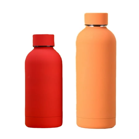 

2 Pack Stainless Steel Water Bottle - Thermos Flask - Metal Sports Bottle