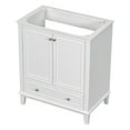 thumbnail image 6 of Furvclv 30" Bathroom Vanity, Bathroom Storage Cabinet Without Sink, Multi-functional Bathroom Vanity With Doors Drawers Adjustable Shelf, Solid Frame MDF Board Cabinet, 6 of 9