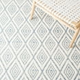thumbnail image 6 of SAFAVIEH Marbella Winston Diamond Area Rug, Blue/Ivory, 4' x 6', 6 of 8