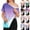 #03 Dark Purple, variant on Womens Soft Shirts Short Sleeve Rotator Cuff Tear Away Tops Side Snap Postpartum Lounge Wear Adaptive Clothing,XXL,#03 Blue