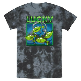 Men's Toy Story Pizza Planet Alien Claw Pile Graphic Tee Black 4X