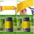 thumbnail image 5 of Tree Tape Outdoor 4 Rolls, Yellow Sticky Traps for Crawling Insect, Fruit Tree Lantern Fly Banding Barrier Protective Kit for Lawn Garden (87''), 5 of 7