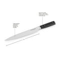 thumbnail image 3 of Kitchenaid Gourmet Forged Tripe-Rivet Slicing Knife with Blade Cover, 8-inch, Black, 3 of 12