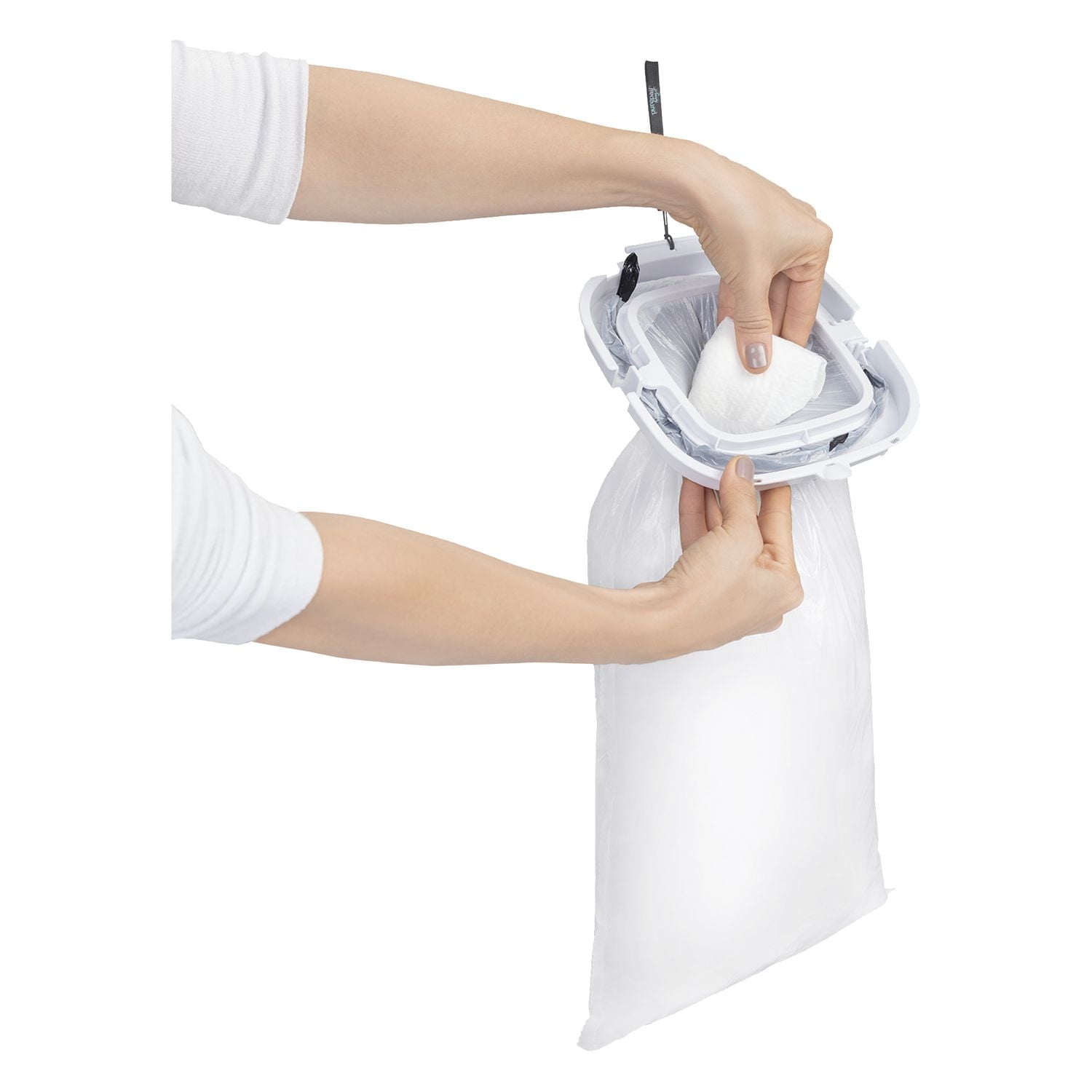 PurePail Hang It Système D'élimination des Couches, Blanc