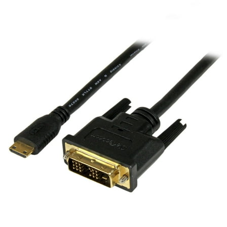 StarTech 1m / 3.28' 19 Pin Mini HDMI Male to DVI-D Male Cable, 30 AWG