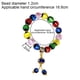 thumbnail image 2 of Pulsera elástica hecha a mano con cuentas de cristal de colores para mujer, multicolor: significa perfecto y feliz., 2 of 5