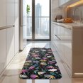 thumbnail image 4 of Black Daisy Flower Colorful Blooms Pattern Kitchen Rug Mat,Kitchen Runner Rugs Non Skid Washable,Decorative Kitchen Floor Mats for Kitchen,Sink,Laundry,17"x47.2", 4 of 7